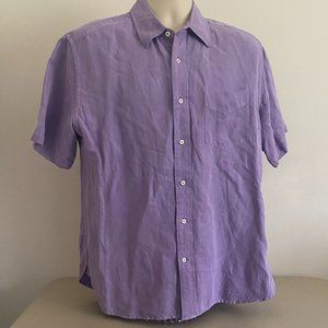 Tommy Hilfiger Mens Short Sleeve Button Down Shirt Size M